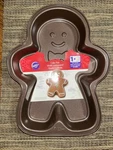 New Wilton Gingerbread Man Boy Holiday Christmas Cake Pan 13X10 Non-stick Baking. Fixed Price $19.99.