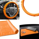 Fh Group Silicone Steering Wheel Cover Grip Design Fits 14.5"-15.5" W/ Dash Mat. Fixed Price $19.99.
