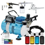 3 Airbrush, Compressor Cake Decorating Kit, 4 Chefmaster Food Colors. Fixed Price $145.99.
