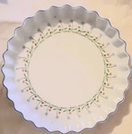 Euc Mikasa Ultra Ceram Bake & Serve Bali Hai Round Quiche Tart Dish 9" UP003. Fixed Price $16.00.