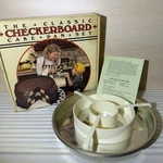 Chicago Metallic Checkerboard Cake Set Non-stick Three 9" Baking Nob. Fixed Price $21.38.