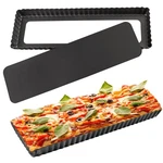 14 Inch Rectangular Tart Pan Set Of 2, Nonstick Quiche Pie With Removable.... Fixed Price $27.99.
