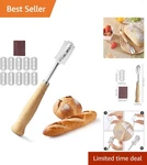 Stainless Steel Bread Lame With 10 Razor Blades For Artisan Baking. Fixed Price $9.99.