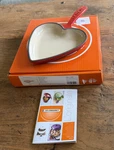 Creuset Enameled Cast Iron Heart Skillet 6.33 In 16 Cm Cerise Cherry Red New. Fixed Price $109.99.
