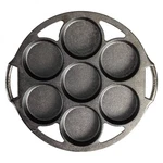 Lodge Cast Iron Mini Pan, Pre-seasoned And Made Usa, Makes 6 Small Cakes. Fixed Price $44.98.