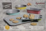 Gibson Home Lyneham 5 Piece Vibrant Colors Nonstick Bakeware Set Baking Pans New. Fixed Price $43.96.