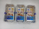 (set Of 3) Ez Foil Pack Loaf Pans 8 In X 3/4" 1/2" (15 Pieces)***. Fixed Price $25.99.