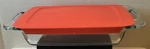 Pyrex 7X11 Glass Baking Dish With Red Lid 2 Qt Rectangular Casserole Oven Safe. Fixed Price $12.00.