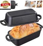 2 1 Cast Iron Bread Loaf With Lid, Pans For Baking 9X5 Inch. Fixed Price $39.99.