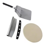 3.25 In. 3-PIECE Professional Style Home Pizza Stone Oven Combo Kit Set. Fixed Price $80.26.