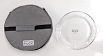 Wolfgang Puck 9" Glass Pie Baking Dish With Zippered Insulated Carry Bag. Fixed Price $19.98.