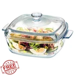 Nutriups Glass Casserole Dish With Lid, 7.8 Inch, 1.5L, Oven Safe. Fixed Price $41.99.