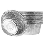 Plasticpro 4.5'' Inch Tin Foil Pans Disposable Round, Silver. Fixed Price $14.76.