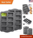 2 Pack Non-stick 8 Cavity Mini Loaf Pans Dishwasher Safe Baking Essentials. Fixed Price $29.99.