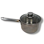 Kuhn Rikon Saucepan With Glass Lid Cooking Pot Switzerland Stainless Steel. Fixed Price $39.99.