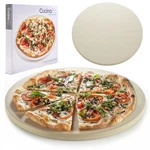 Pizza Stone For Oven, Grill, Bbq - Round 5/8 Inch Extra Thick 16.5", Tan. Fixed Price $62.99.