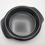 Chantal 1 Qt Black Ceramic Cake/casserole Dish 8" Round Oven-safe Euc. Fixed Price $15.98.