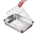Best Small Baking Sheet With Wire Set 1 Pans + Stainless Steel. Fixed Price $26.62.