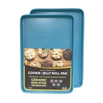 2PC Ultimate Commercial Weight 15 X 10 1-INCH Cookie Sheet Set (blue Granite). Fixed Price $46.08.