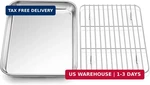 P&p Chef 10.4 Inch Baking Sheet Pan With Rack Set, Stainless Steel Cookie. Fixed Price $24.68.