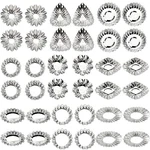 Dicunoy Set Of 36 Egg Tart Molds For Baking, Mini Small Medium, Assorted. Fixed Price $21.99.