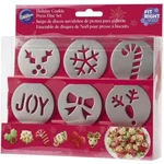 Wilton Holiday Christmas Party Cookie Press Shape Piece Disc Set, 2104-5906. Fixed Price $9.95.