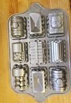 Collection Train Muffin Pan Cake Nordic Bundt Bakeware Cast Aluminum 5 Cups. Fixed Price $6.90.