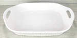 Corningware 3 Qt. Oblong Non-stick Ceramic Casserole Baking Dish French White. Fixed Price $45.57.