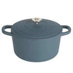 Crockpot Artisan 7 Quart Enameled Cast Iron Dutch Oven In Matte Navy Blue. Fixed Price $113.00.