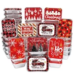 36PCS Christmas Aluminum Food Containers With Lids 9 Styles Merry F.... Fixed Price $36.05.