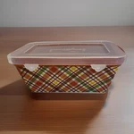 Temp-tations Plaid Mini Bread Loaf Pan Ceramic W/ Lid 12 Oz. Ppp- Hld 973196. Fixed Price $17.98.
