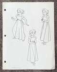 Peter Pan Disney Animation Photocopy Model Sheet Art 1988 Wendy Darling. Fixed Price $7.99.