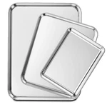 Wildone Baking Sheet Set Of 3, Stainless Steel Cookie 9/12/16 Inch, Silver. Fixed Price $42.79.