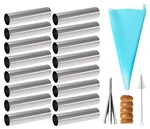 Joyeee 16PACK Cannoli Molds Set, With 4.7 Inch Nonstick Tubes, Large, R.... Fixed Price $26.95.