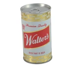 Walter's Vintage Beer Can Wide Seam Straight Steel Bottom Opened Pull Tab 38-8. Fixed Price $5.95.