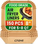 Air Fryer Liners Disposable, 50PCS 8" Square Grade Material Unbleached Parchm. Fixed Price $19.85.