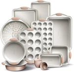 Stackable Bakeware Set 22 Pc Nonstick Baking Pans Muffin Cups Kitchen Storage. Fixed Price $143.86.