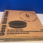 Pampered Chef Family Heritage #1390 Deep Dish Baker Original Box W/ Paperwork. Fixed Price $37.80.