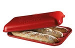 Baguette Baker Emile Henry Burgundy Model 345506. Fixed Price $259.99.