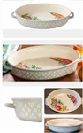 Pioneer Woman Sweet Romance Blossoms 8.75 X 13.25 Oval Stoneware Baker. Fixed Price $40.00.