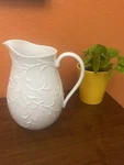 Lenox Opal Innocence Carved Water Pitcher. Fixed Price $145.00.