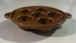 Vintage Emile Henry Hole Stoneware Escargot Baking Dish Made France 2526. Fixed Price $14.99.