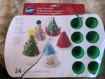 Wilton Petite Treat Mold (24) Hats Trees Snowman Creations Christmas. Fixed Price $11.99.
