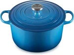 Creuset Enameled Cast Iron Signature Deep Round Oven 6.5 Qt Marseille. Fixed Price $450.00.