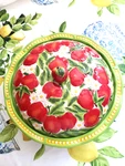 Large Temptations Temp-tations Covered Apple Pie Dish. Fixed Price $32.00.