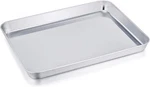 Teamfar Stainless Steel Compact Toaster Oven Pan 8''X10.5''X1'', Metal Silver. Fixed Price $14.49.