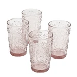 The Pioneer Woman Amelia Pink 15.22-OUNCE Glass Tumblers, Set Of 4. Fixed Price $22.58.