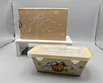 Nwot Temptations Pumpkin Patch Harvest 12 Oz. Mini Loaf Pan Lid Retired. Fixed Price $14.99.