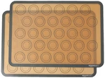 Amazon Basics Silicone Baking Mat For Macarons, Non-stick, 2-PACK, Beige/gray. Fixed Price $17.19.