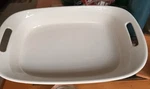 Corningware Creations Stoneware 9X13 Casserole Roaster Baking Lasagna Pan Dish. Fixed Price $48.95.